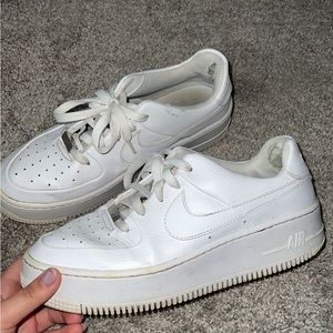 Women’s Airforce White Platform Sneakers